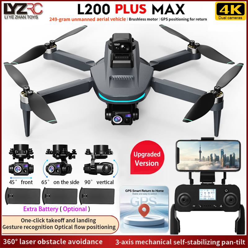 Fpv Drone Charger - YENİ L200 PLUS MAX GPS Drone
